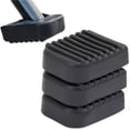 thumbnail image 2 of 2pcs , Black Rubber Motorcycle Stand Pad Motorcycle Side Stand Kickstand Foot Extension Support Foot Pad Base Motorcycle Accessory, 2 of 6