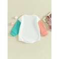 thumbnail image 3 of Jxzom Newborn Infant Baby Boy Girl My First Easter Outfit 6 12 18 Months Bunny Letter Romper Long Sleeve Crewneck Sweatshirt Bodysuit, 3 of 8