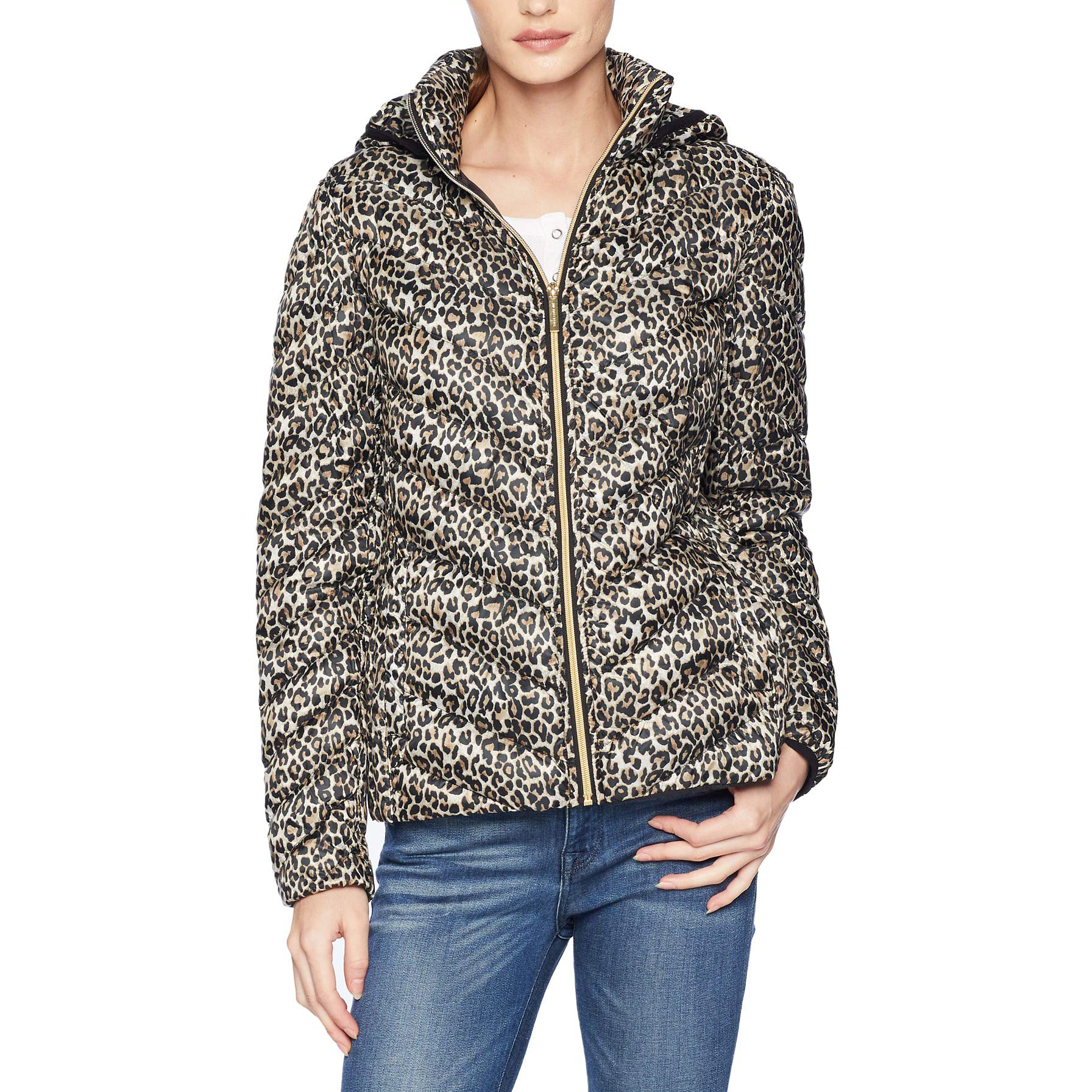 michael kors leopard jacket