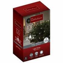 Celebrations 9073828 Incandescent Stay Shine Incandescent Mini Clear & Warm White Net Christmas Lights  100 Count