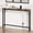 Brown with socket, variant on 5.9" Narrow Console Table with Power Outlets, Compact Sofa Table with Storage, Sleek Design for Living Room, Entryway, Hallway, and Foyer (Grey)
