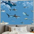 thumbnail image 2 of BCIIG  Ocean Animal Shark Wall Decal, Under The Sea Marine Life Theme Sticker for Kids Room Bathroom Nursery Undersea Fishes Wall Art Decor, 2 of 6