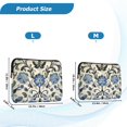 thumbnail image 4 of FORMRS 15-15.6 inch Laptop Sleeve Case Soft Carrying Quilted Computer Bag Cover, Blue Floral, 4 of 7