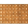 thumbnail image 1 of Ahgly Company Indoor Rectangle Abstract Orange Contemporary Area Rugs, 2' x 4', 1 of 1