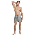 thumbnail image 3 of TONY AND CANDICE Men's Satin Boxer Briefs Pack, Silk Feeling Sleep Shorts Adult Underwear (M, Multi1-4 Pack ), 3 of 5