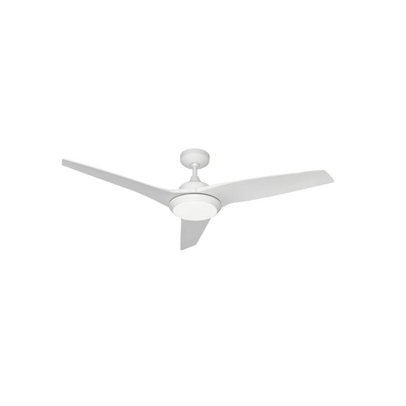 Evolution 52 in. Integrated LED Indoor Pure White Ceiling Fan with Remote Control