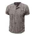 thumbnail image 4 of Wyobmus Men's Short Sleeve T-Shirts Buttons Up Pullover Quick Dry Knit Collared Casual Shirts Coffee, 4 of 6