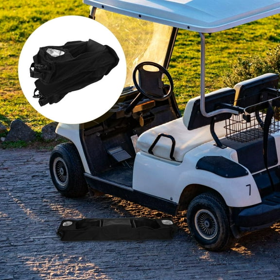 ETHZZLE Black Golf Cart Dash Organizer Front Storage Tray with No Drill Installation