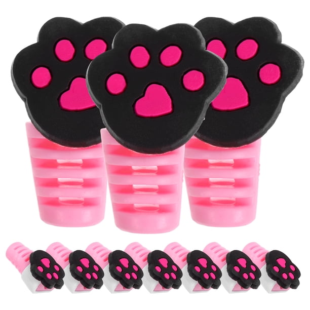 unbranded 10Ud Protector Para Cable USB Rosa Con Clip Para Evitar Rompimientos Y Pérdidas