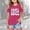 shirts for girls clearance-Hot Pink, variant on RTKFRFLM Girls Cold Shoulder Graphic T-Shirt Kids Short Sleeve Open Shoulder Fashion Tee Top for Summer Trendy Cotton Print Shirt Stylish Cut-Out Shoulder School Outfits Soft