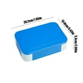 thumbnail image 3 of Bdday Storage Cabinet Easy Lunch Box Can Be Put Into The Microwave Office Workers with Lunch Box Double Layer Partition Stereoscopic Fresh Keeping Box Meal Prep Containers Reusable Glass, 3 of 6