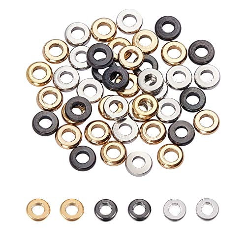 4mm Gold Plated Rondelle Spacer Bead, Brass Tiny Beads 15 Pcs/Gpy