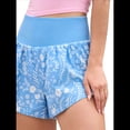thumbnail image 3 of Pantalones Cortos de Pijama Informales para Mujer, Pantalones de Dormir de Verano, Pantalones de Playa Y2K con Bolsillos. Azul M, 3 of 7