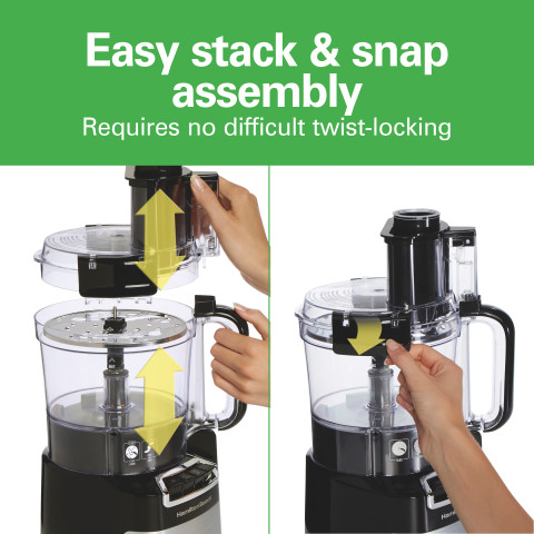 Hamilton Beach Stack & Snap 10 Cup Food Processor, Model 70723 - 3
