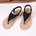 thumbnail image 6 of hoksml Women's Flip Flops Thong Flat Sandals Elastic Slingback Open Toe Summer Beach Casual Shoes, 6 of 9