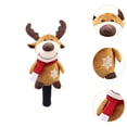 thumbnail image 6 of funtasica Christmas Golf Wood Headcover. Golf Club Head Cover for No Wood 1. Lovely Golfer Golf Supplies Protector Protective Sleeve Elk, 6 of 8