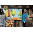 thumbnail image 4 of Startonight Canvas Wall Art Yellow Love Alley in Park , Framed 32" x 48", 4 of 6