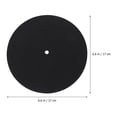 thumbnail image 2 of HEATSHAKING Record Player Mat 2Pcs Turntable Mat Silicone Black Anti Static For Music Enthusiasts 17X17X0.2In, 2 of 8