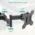 thumbnail image 4 of PUTORSEN Pole Mount Monitor Arm Easy Clamp-on VESA Mount for 17"-32" Screens Supports up to 17.6 lbs Compatible with 75x75 and 100x100 VESA Perfect Solution When Wall or Desk Mounting Isn't Possible, 4 of 7