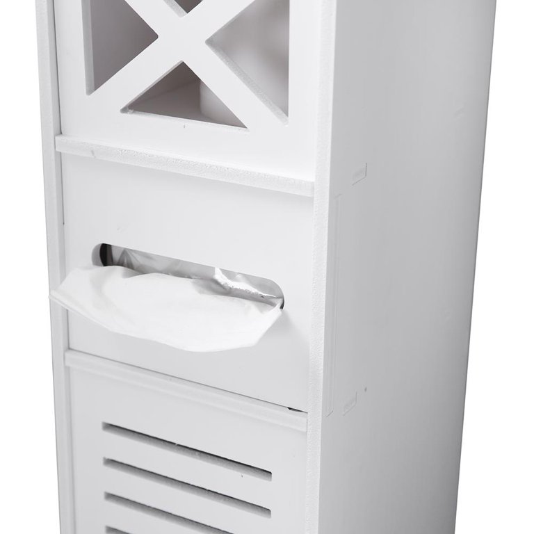 Ktaxon Small Bathroom Storage Corner Floor Cabinet with Doors and