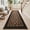 Brown-floral, variant on Easy Jute Non Slip Runner Rug, 2x6 Kitchen Runner Rug Washable Outdoor Rug for Entryway Indoor, Indoor Outdoor Carpet for Hallway Entry Front Door, Light Border