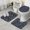 Baseball Football Pattern-1, variant on Football Helmets with Bows Pattern Bathroom Rugs Sets 3 Piece,Toilet Cover Set,Absorbent Non Slip Bathroom Mats Sets with U-Shaped Contour Rug Toilet Rug Set