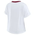 thumbnail image 3 of Women's WEAR by Erin Andrews White Washington Commanders Cropped Center Stripe Dolman T-Shirt, 3 of 6