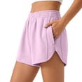thumbnail image 3 of Sentmoon Shorts High Waist Bike Shorts Stretchy Solid Color Regular Fit Womens Bermuda Shorts Knee Length with Pockets Soft and Comfortable for Work and Weekend Beach Necessities S-3XL, 3 of 9