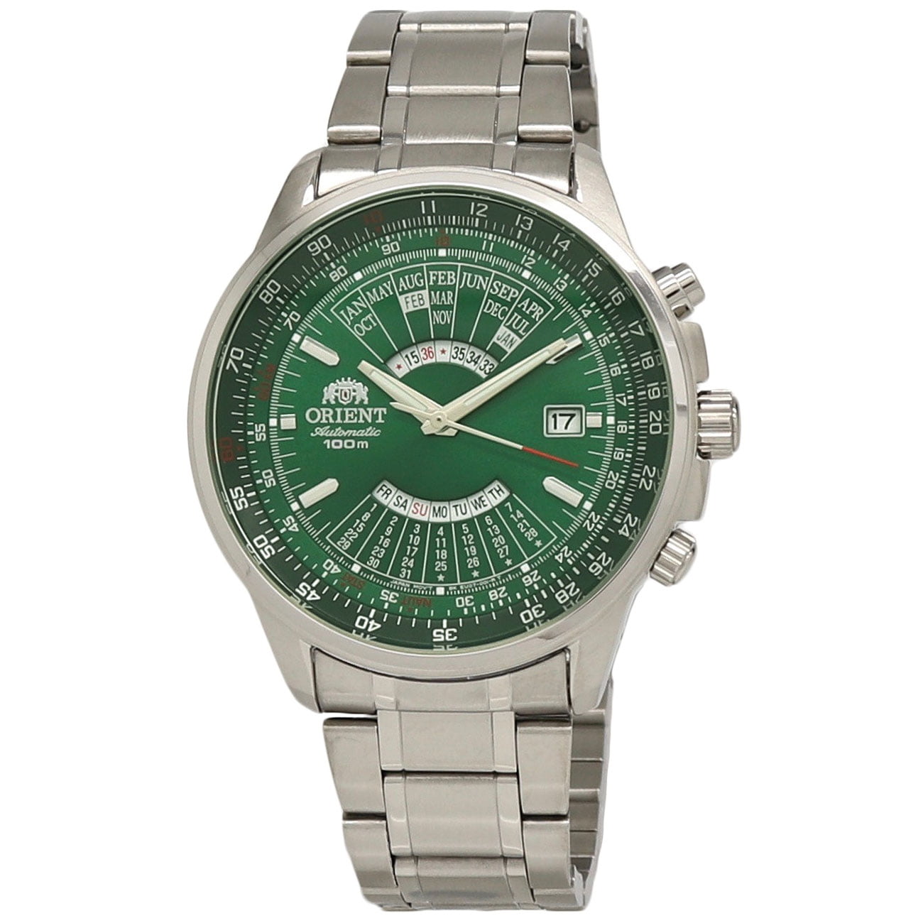 Orient Orient Perpetual Calendar FEU07007FX Green Dial Stainless