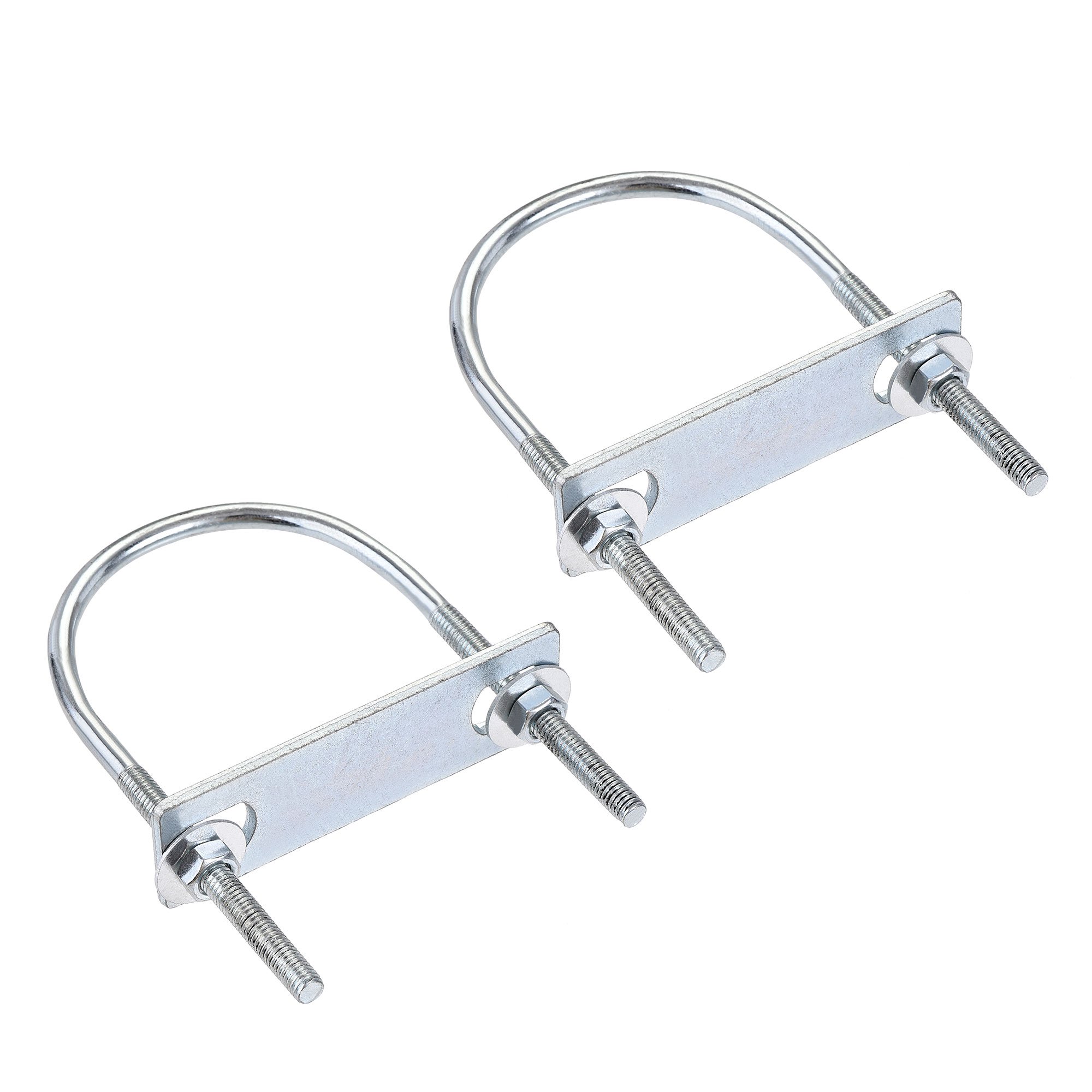 Pipe clamp,Square U-Bolts, 2 Sets 82mm(3.23) Inner Width 200mm Length Pipe clamp,Square U-Bolts, 2 Sets 82mm(3.23) Inner Width 200mm Length