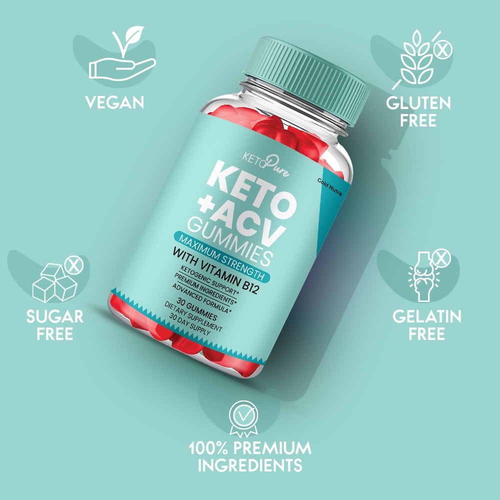 (5 Pack) Keto Pure ACV Gummies, Keto Pure Keto + ACV Gummies, Maximum Strength Official Supplement for Men and Women