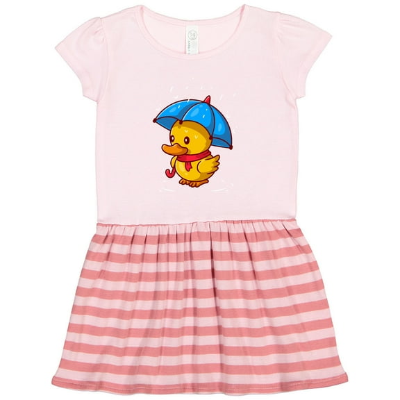 Inktastic Rainy Ducky Gift Toddler Girl Dress