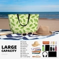 thumbnail image 5 of Daiia Green Peas Beach Travel Bag - Water-Resistant Beach Bag, Lightweight Tote with 7 Pockets for Women and Men - Gym,Pool,Camping,Reusable Grocery Bag, 5 of 7