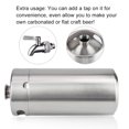 thumbnail image 5 of LAZIOEGR 4L Mini Stainless Steel Beer Barrel with Spiral Cover Lid, Practical Home Brewing Keg Dispenser for Craft Beer, Wine, and Cocktails (13.19 inches / 33.5 cm), 5 of 9