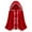 Red, variant on Elegant Short Hooded Cape, Themed Performance Cloak with Lace Detailing, Stage Attire, Party, Drama Play, Red Velvet Cape, Character Outfit
