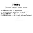 thumbnail image 2 of Transit Auto Front Rear Disc Brake Caliper Rotors and Semi-Metallic Pads Kit (10Pc) for Car Mazda 3 Sport KC8-100990P, 2 of 11