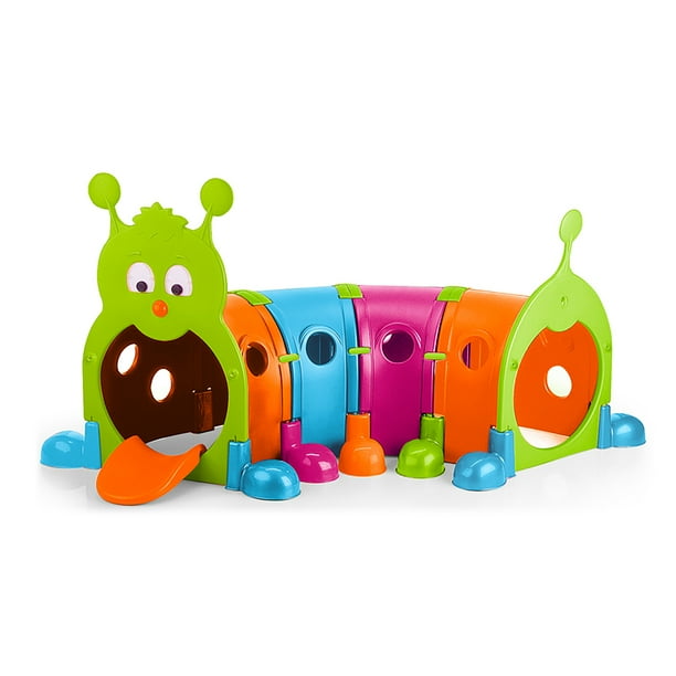 ECR4Kids Vibrant GUS Climb-N-Crawl Caterpillar Tunnel-Indoor/Outdoor Kids Play