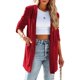 thumbnail image 1 of Chaqueta de terciopelo informal para mujer Abrigo elegante de salón de moda informal Kuymtek Rojo T XXL para Mujer, 1 of 6