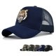 thumbnail image 2 of Hombres Mujeres Gorras De Béisbol Bordado Tigre Estilo Pareja Curva Ala Malla Camión Conductor Gorra Negro Verde G, 2 of 4
