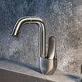 thumbnail image 3 of 1pcs Gray Bathroom Kitchen Brass Water Faucet Classic 360° Spin Hot And Cold Tap New Arrival Basin Faucet, 3 of 11