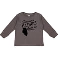 thumbnail image 3 of Inktastic Someone in Illinois Loves Me Boys or Girls Long Sleeve Toddler T-Shirt, 3 of 5