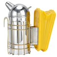 thumbnail image 1 of Pointed Beehive Smoker with Heat Protection Board Stainless Steel Bee Smoker for Bee House, 1 of 5