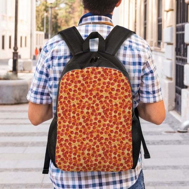 Naloa Pizza Print Backpack for School Teens,Laptop Backpack  display picture 3