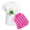 thumbnail image 5 of CafePress - Wee Bit Oirish Women's Light Pajamas - Women's Short Sleeve Print T-Shirt and Pants Light Cotton Pajama Set, 5 of 7