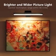 thumbnail image 6 of 3Pcs Picture Light Rechargeable Battery Operated Led Painting Light with Remote Control Dimmable and Timer Wireless Art Display Light for Wall Painting Picture Frame Artworking Portrait Dartboard, 6 of 7