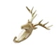 thumbnail image 1 of Cateissary Gancho de cabeza de elefante de resina elegante, funcional y decorativo, gancho para abrigos con cabeza de Animal Decoración del hogar dorado (ciervo), 1 of 6