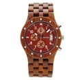 thumbnail image 2 of Tachiuwa Sub-dials Wooden Watch Analog Movement Date Wristwatch 7, 2 of 8