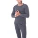 thumbnail image 1 of Oucaili Conjunto de calzoncillos largos para hombre, trajes de parte superior e inferior de manga, ropa interior térmica cálida de invierno, hogar grueso, 1 of 5