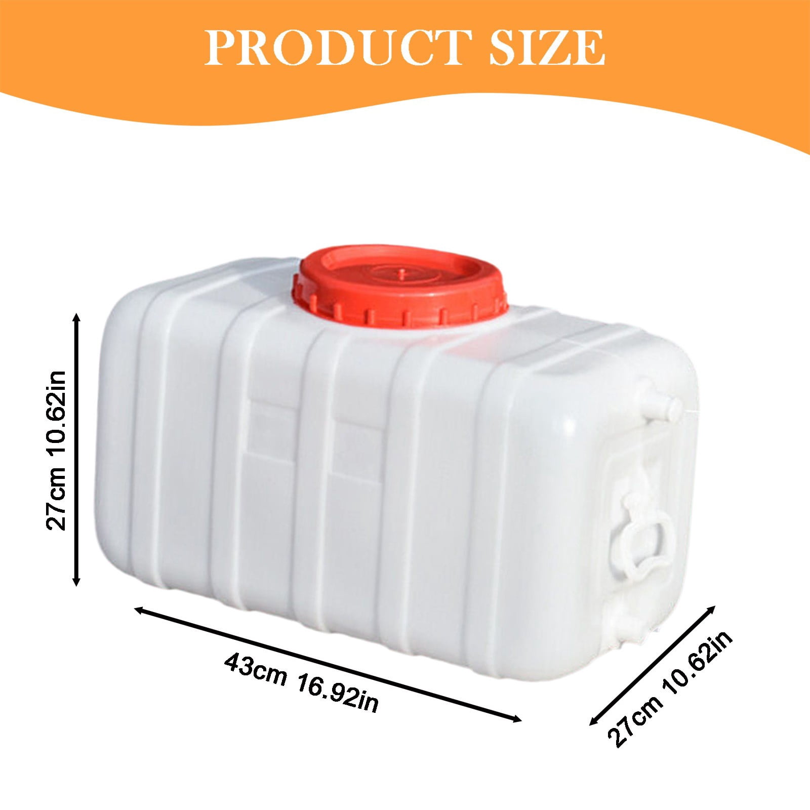 ChenyGod Water Tank,100 Gallon Plastic Water Storage Tank Large Water Container with Faucet Suitable for Travel Hiking Rv Emergency Situations 27.5L,Large Capacity Water Tank with Faucet