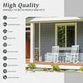 thumbnail image 6 of XgoodX Outdoor Rocking Chair, Solid Wood High Back Rocker, All Weather Lounge Chair for Porch Patio Fire Pit Garden Backyard Deck Indoor, Wave Shape, White, 6 of 8